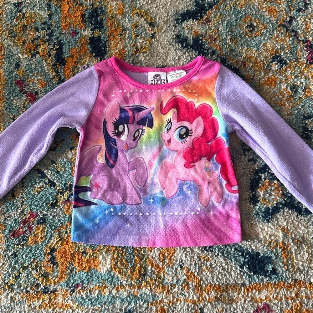 My little pony the movie Size 2T fleece pj top toddler girl